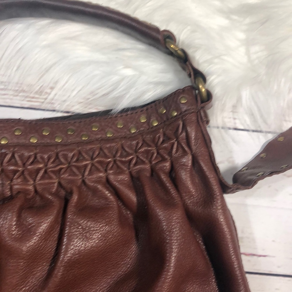 Lucky Brand Brown Leather Hobo Purse - Picture 2 of 8